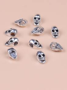 10pcs/set Men Alien Design DIY Bead - Silver - View 2