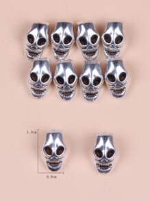 10pcs/set Men Alien Design DIY Bead - Silver - View 3