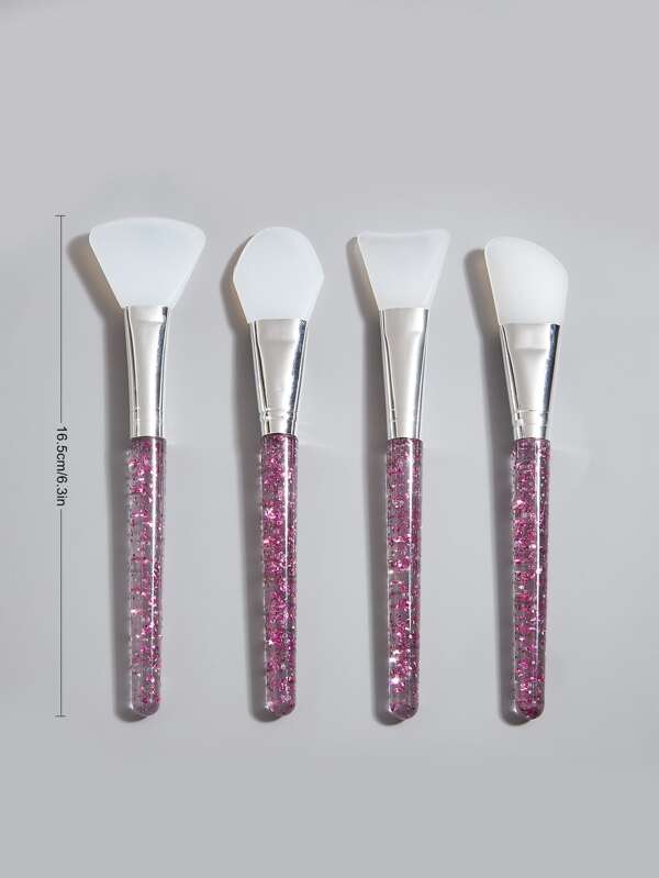 4pcs Silicone Facial Mask Brushes Perfect For Applying Mud, Clay
