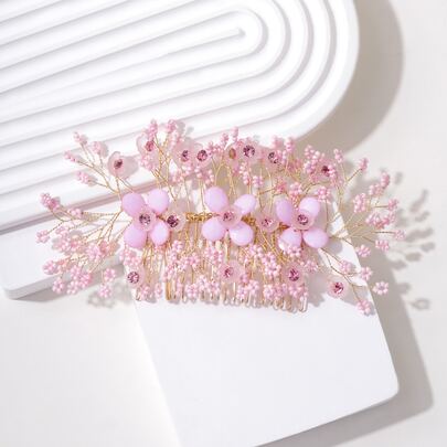 Bead Decor Hair Comb