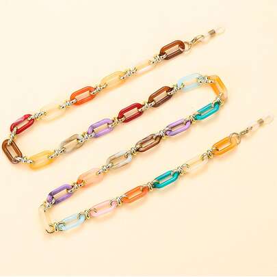 Color Block Glasses Chain