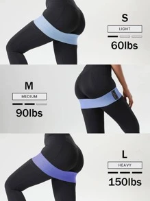 LEMONFIT訓練臀部帶圈阻力臀部彈力帶 - 藍色 - 查看 6