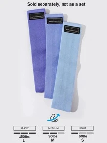 LEMONFIT訓練臀部帶圈阻力臀部彈力帶 - 藍色 - 查看 3