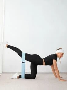 LEMONFIT訓練臀部帶圈阻力臀部彈力帶 - 藍色 - 查看 5