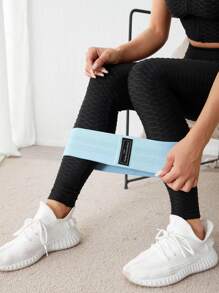 LEMONFIT訓練臀部帶圈阻力臀部彈力帶 - 藍色 - 查看 4
