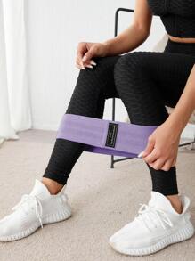 Banda de resistencia circular LEMONFIT para entrenamiento de cadera y glúteos - Morado - Ver 6