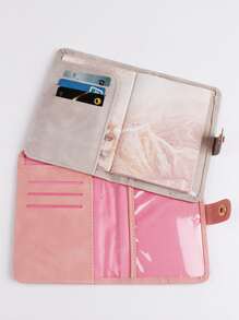 2 件/套 情侣旅行护照夹套装 带烫金护照套 护照夹 护照钱包 护照袋 护照袋 旅行用品 旅行收纳袋 旅行用品 旅行钱包 护照夹 护照钱包 海滩度假包 夏季圣诞假期 - 彩色 - 查看 5