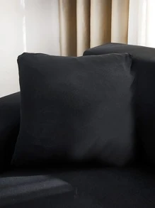1 Chắc Chắn Đệm, Đơn Giản Màu Đen Vải Gối Cho Phòng Ngủ Ghế Sofa Phòng Khách, Gối Lắp Không Bao Gồm - màu đen - Xem 1