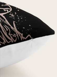 ROMWE Galaxy & Mushroom Print Cushion Cover Without Filler - Multicolor - View 2