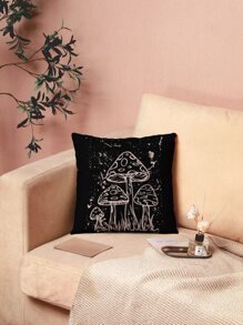 ROMWE Galaxy & Mushroom Print Cushion Cover Without Filler - Multicolor - View 5