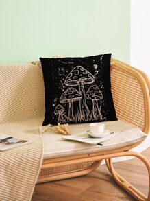 ROMWE Galaxy & Mushroom Print Cushion Cover Without Filler - Multicolor - View 6