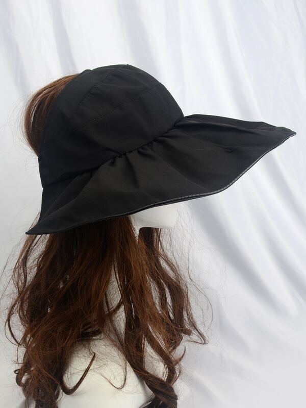 Solid Wide Brim Bucket Hat SHEIN USA