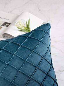 1入組菱形簇絨靠墊套不附帶墊芯 - 水鴨藍 - 查看 3