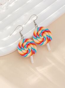 Lollipop Drop Earrings - Multicolor - View 1