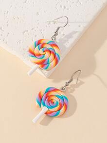 Lollipop Drop Earrings - Multicolor - View 2