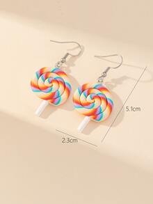 Lollipop Drop Earrings - Multicolor - View 3