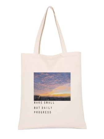 Landscape Graphic Shopper Bag