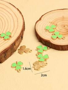 10 piezas Colgante DIY trébol - Multicolor - Ver 4