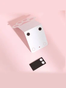 2pcs Desk Paw Bookend Stand Holder Book Storage Rack For Home Bedroom Decor - White - View 2