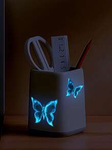 1 件 PVC 墙贴，蝴蝶图案夜光家居墙贴，贴纸，墙贴，乙烯基贴花，家居装饰，春季装饰品让您的家焕然一新，Rama 装饰贴纸 - 藍色 - 查看 4