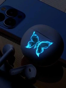 1 件 PVC 墙贴，蝴蝶图案夜光家居墙贴，贴纸，墙贴，乙烯基贴花，家居装饰，春季装饰品让您的家焕然一新，Rama 装饰贴纸 - 藍色 - 查看 5