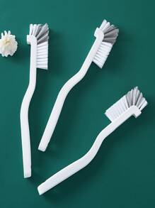 1入組塑膠清潔雙色多功能長柄深層清潔刷