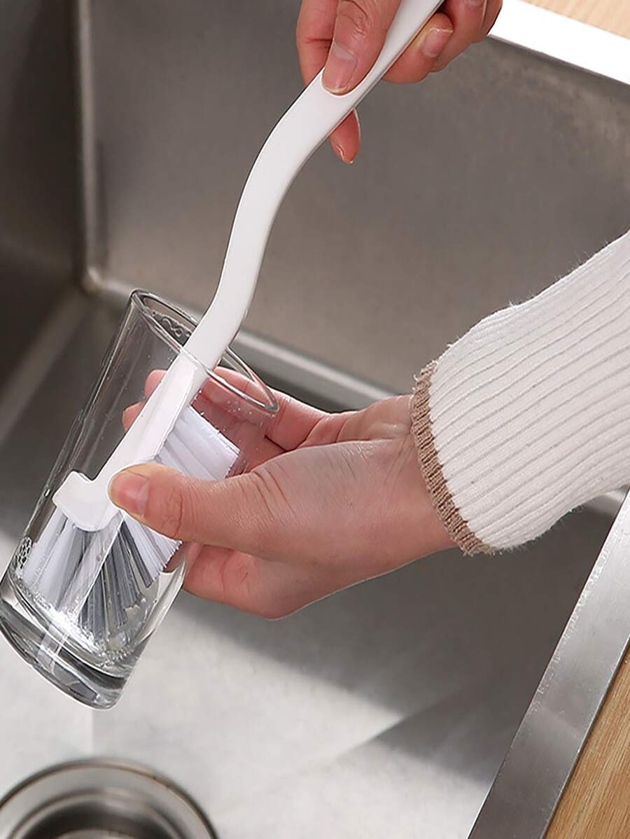 1入組塑膠清潔雙色多功能長柄深層清潔刷