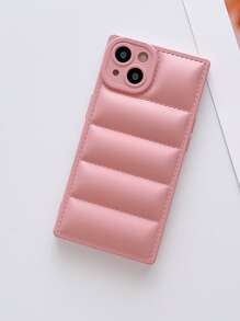 Solid Color Fashion Phone Case Compatible With Apple - Pink - View 3