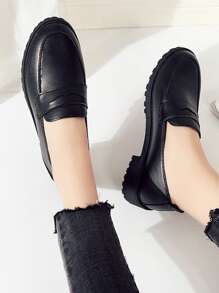 Giày nêm & Phẳng của Nữ màu trơn Sẵn sàng - màu đen - Xem 3