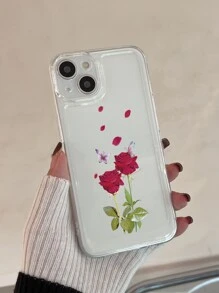 Floral Clear Phone Case - Multicolor - View 2