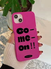 Slogan Graphic Phone Case - Multicolor - View 2