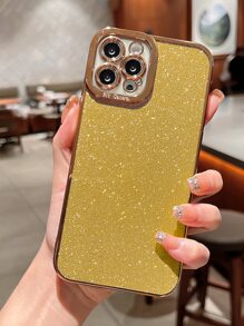 Plating Glitter Phone Case - Gold - View 1