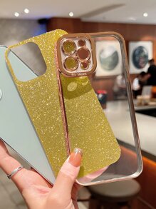 Plating Glitter Phone Case - Gold - View 3