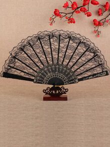 ROMWE Goth Quạt trang phục sò điệp - màu đen - Xem 2