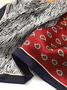 Paisley & Floral Pattern Bandana - Multicolor - View 4