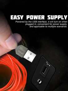 1pc Car USB Atmosphere Light