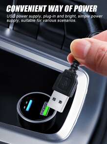 Luz 5m USB de coche LED atmósfera - Blanco - Ver 6