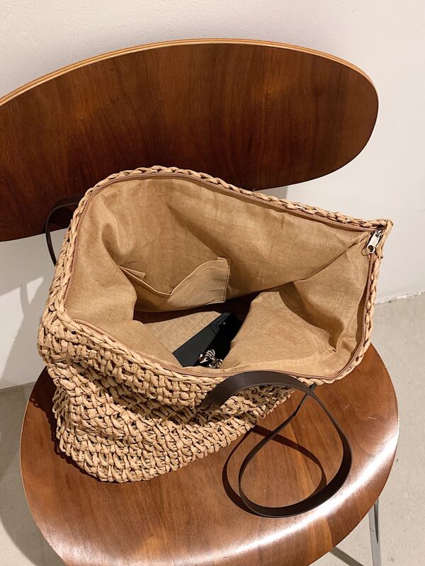 Minimalist Straw Bag SHEIN USA