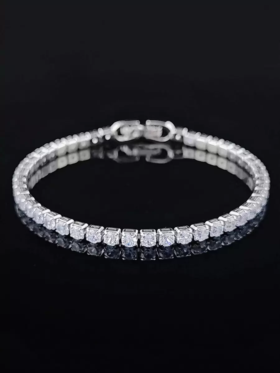 MOONSO Vòng tay trang trí bằng đá khối Zirconia cho phụ nữ cho tiệc cưới