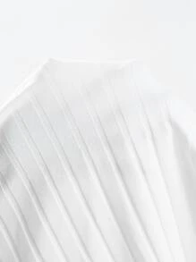 Muchica Top de tirantes tejido de canalé - Blanco - Ver 5