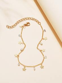 1 Mặt dây chuyền hình ngôi sao và đá trang trí đơn giản, hoàn hảo cho bãi biển, trang phục hàng ngày, các bữa tiệc và quà tặng sinh nhật - Vàng - Xem 2