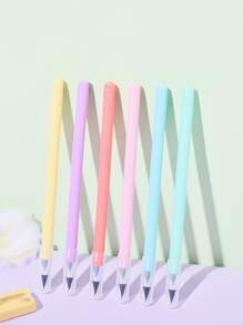 6pcs Solid Color Mechanical Pencil - Multicolor - View 1