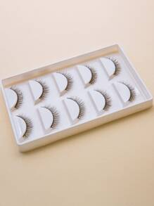 5pairs Full false lashes Volumized Eyelashes Natural Long False Eyelashes - Black - View 3
