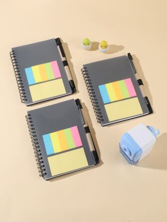 1入組線圈筆記本帶便利貼