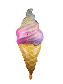 1入組冰激淩形狀小氣球 - 淡紫色 - 查看 2