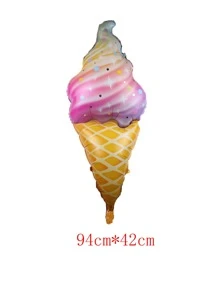 1入組冰激淩形狀小氣球 - 淡紫色 - 查看 3
