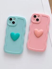 Vỏ điện thoại trang trí hình trái tim 2 cái - Nhiều màu - Xem 2