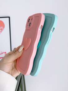 Vỏ điện thoại trang trí hình trái tim 2 cái - Nhiều màu - Xem 3