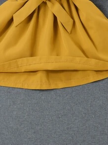 SHEIN Rochie cămașă cu curea și accesorii Pălărie fără geantă