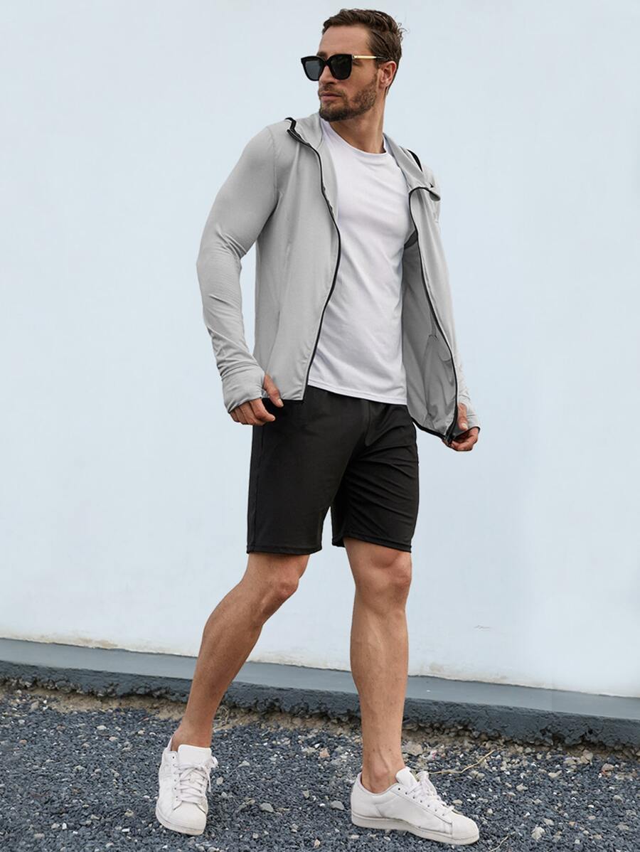 Áo khoác thể thao nam - Xám - Xem 1